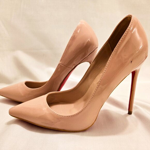 Christian Louboutin So Kate Elegant Nude Stiletto Heels Size 40 (9 US) - Picture 4 of 11